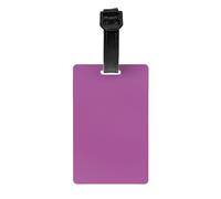 Luggage Tags Personalized Bag Tags for Suitcases, Travel and More Easy to Identify, Full-Print Design Magenta Color