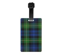 Luggage Tags,PVC Name Tag Travel Suitcase Identifier ID Tags Durable Luggage Label,Gordon Highlanders Tartan Modern Colors