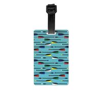 Luggage Tags,PVC Name Tag Travel Suitcase Identifier ID Tags Durable Luggage Label,Rowing Oars in Water