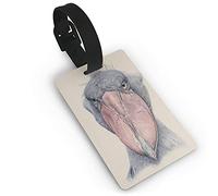 Luggage Tags Shoebill Stork Warm Glamour Art Printed PVC Name Tag Travel Suitcase Identifier ID Tags Durable Luggage Label