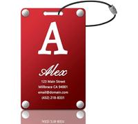 Luggage Tags, Stainless Steel Travel Tags, Personalised Name Luggage Tags, Suitable for Backpacks, Travel Bags, suitcases, but Also The First Choice for Gifts