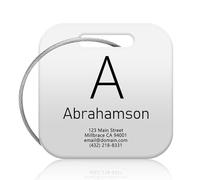 Luggage Tags, Stainless Steel Travel Tags, Personalised Name Luggage Tags, Suitable for Backpacks, Travel Bags, suitcases, but Also The First Choice for Gifts