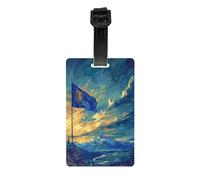 Luggage Tags Travel Tags for Suitcases Bag Tags, Full-Print Design, Easy to Identify, Perfect for Suitcases Montana Flag