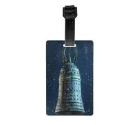 Luggage Tags Travel Tags for Suitcases Bag Tags, Full-Print Design, Easy to Identify, Perfect for Suitcases Copper Bell