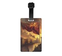 Luggage Tags Travel Tags for Suitcases Bag Tags, Full-Print Design, Easy to Identify, Perfect for Suitcases Leningrad Oblast Flag