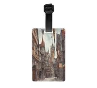 Luggage Tags Travel Tags for Suitcases Bag Tags, Full-Print Design, Easy to Identify, Perfect for Suitcases Not Coming to Meiqi