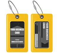 Luggage Tags TUFFTAAG for Business Cards, Flexible Suitcase Labels, Travel Gifts