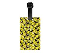 Luggage Tags with Name Id Card Labels Yellow Rubber Duck Personality Luggage Tag for Travel Baggage Bag Suitcase Travel Accessories Tags