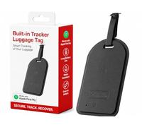Luggage Tracker Tag with Built-In Locator, No Extra Tracker Needed Smart Suitcase Tracker, Bag Key Wallet Finder Travel Item Locator Compatible with Apple Find My App Waterproof, Replaceable Battery