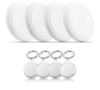 Luggage Tracker,Tags 4 Pack Tracker Item Finder Works with Apple Find My (iOS Only) Track Your Keys,Wallet,Luggage and Backpack,Super Lightweight,Replaceable Battery with Waterproof Case (4)