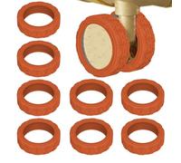 Luggage Wheel Cover - 8 Piece Wheel Protector Cover | Suitcase Wheel Covers | Silicone Wheel Cover | Noise Reduction Wheel Cover, Wheel Cover Protection, Orange 1, Consulte la descripción, See