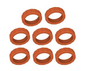 Luggage Wheel Covers - 8 Pack Suitcase Roller Protectors | Suitcase Wheel Protectors, Silent Travel Enchantment Covers Silicone Luggage Transportation, , Orange1, Please refer to the description