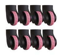 Luggage Wheel Covers Silicone Silent Protective Cover Replacement | Silicone Luggage Compartment Wheel Guard Cover Noise Reducing for Suitcases Office Chair Travel Accessories Pink