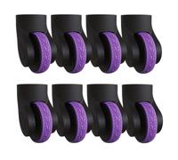 Luggage Wheel Covers Silicone Silent Protective Cover Replacement | Silicone Luggage Compartment Wheel Guard Cover Noise Reducing for Suitcases Office Chair Travel Accessories Purple