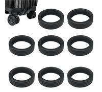 Luggage Wheel Protection Cover - Silicone Caster Shoes, Noise Reduction Wheel Protector for Hand Luggage Suitcases | Anti-Scratch and Shock Chair Cover That As, Large Eight, Please refer to the