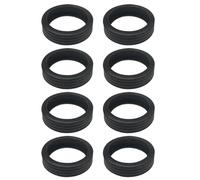 Luggage Wheel Protector Cover - Protective Case for Wheels with Compartments | Silicone Luggage Wheel Protector | Black Anti Noise Wheel Protector eq Compartment Wheel, multicoloured, Large eight, See