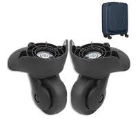 Luggage Wheels, 1 Pair of A65 Outdoor Universal Suitcase Mute Replacement Wheels Replacement with 9pcs Screws for Soft Shell Hard Shell Suitcase Luggage Travel Suitcases (Large)