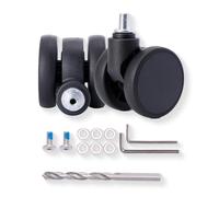 Luggage Wheels Replacement 2Pack - Durable Quiet TPU Wheels, Universal Fit for Samsonite, Ricardo & American Tourister Suitcases (2-pack)