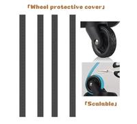 Luggage Wheels Replacement, 6Pcs Replacement Luggage Wheels For Suitcases Silent Rubber Trolley Parts Repair Hand Spinner Caster Wheel Universal(A)