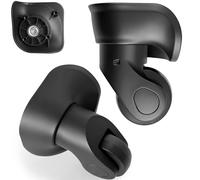 Luggage Wheels Replacement for Suitcase, Replacement Wheel for Suitcase Repair, 360° Rotating Luggage Spinner Wheel with 4 Mounting Holes H041 (H041-S-2)