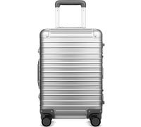 Luggex All Aluminium Suitcase Cabin, Silver Carry on Suitcase Metal