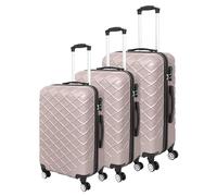 LUGGIT Set of 3 Travel Ready Luggage Suitcases | 40L, 68L, 100L 3-Sizes, ABS Hard Shell & Smooth 360° 4-Wheel Spinner Trolley Luggage, Strong & Lightweight Travel Suitcases with Telescopic Handle
