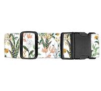 Luggitime Luggage Straps for Suitcases Travel Belt Accessories, Cute Suitcase Strap, Adjustable Luggage Belt Strap, Beautiful Flowers, 78 inches x 2 inches