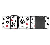Luggitime Luggage Straps for Suitcases Travel Belt Accessories, Cute Suitcase Strap, Adjustable Luggage Belt Strap, Cute Dog Paws, 78 inches