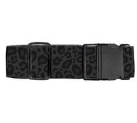 Luggitime Luggage Straps for Suitcases Travel Belt Accessories, Cute Suitcase Strap, Adjustable Luggage Belt Strap, Luxury Black Leopard, Length: 78 inches, Width: 2 inches