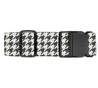 Luggitime Luggage Straps for Suitcases Travel Belt Accessories, Cute Suitcase Strap, Adjustable Luggage Belt Strap, Heavy Duty with Quick-Release Buckle Luggage Strap Classic Houndstooth