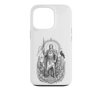 Lugh Celtic Sun God Sacred Spear Warrior Line Art Case for iPhone 13 Pro