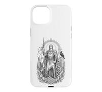 Lugh Celtic Sun God Sacred Spear Warrior Line Art Case for iPhone 15 Plus