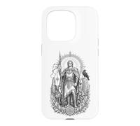 Lugh Celtic Sun God Sacred Spear Warrior Line Art Case for iPhone 15 Pro