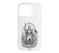 Lugh Celtic Sun God Sacred Spear Warrior Line Art Case for iPhone 15 Pro Max