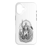 Lugh Celtic Sun God Sacred Spear Warrior Line Art Case for iPhone 16