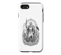 Lugh Celtic Sun God Sacred Spear Warrior Line Art Case for iPhone SE (2020) / 7/8