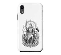 Lugh Celtic Sun God Sacred Spear Warrior Line Art Case for iPhone XR