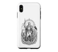 Lugh Celtic Sun God Sacred Spear Warrior Line Art Case for iPhone XS Max