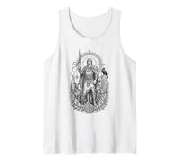 Lugh Celtic Sun God Sacred Spear Warrior Line Art Tank Top