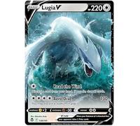 Lugia V 138/195 Ultra-Rare Rare Pokemon Card (SWSH Silver Tempest) + 1x TitanCards® Toploader