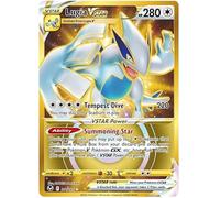 Lugia VSTAR 211/195 Rare Secret Pokemon Card (SWSH Silver Tempest) + 1x TitanCards® Toploader