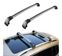 LUGIWN Car Roof Rack Cross Bars for Hyundai KONA 2024 2025,Heavy Duty Aluminum Anti-theft Lockable Roof Rails Crossbars Rooftop Luggage Racks Carrier,B/Silver