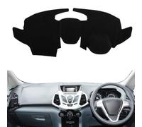 LUGIWN Dashboard Cover for Ford EcoSport 2013 2014 2015 2016 2017, Non-Slip Dash Cover Mat, Sunshield Glare UV Rays Protector Pad Interior Accessories,Right Hand Drive-Black(Black Edge)