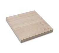 Lugna Wood Paulownia Perfect Square Cutting Board 10.2 inch, with Anti-Spill Design and Blade-Preserving Surface