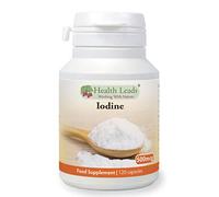 Lugols Iodine (High Strength) 500mcg 120 Capsules, Iodine contributes to Normal Thyroid Function, Easy to Swallow Small Capsules, Magnesium Stearate Free & No Nasty Additives, Vegan, Made in Wales