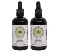 Lugols Iodine Solution 20% (Highest Concentration) - Twin Pack - 110ml x 2 - with Glass Pipette