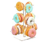 LUGUNU Acrylic Tree Shaped Donut Stand, Donut Wall Display Stand, Reusable Clear Donut Display Rack for Donut Party Decorations Shower Birthday Party