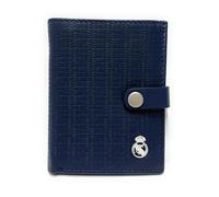 LUGUPELL Official Real Madrid Wallet - 100% Legitimate Leather with RFID Protection, Exclusive Design with RM Design. Gift for Men., multicoloured, De mano, Modern