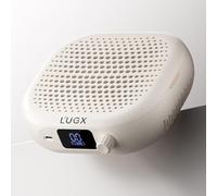 L'UGX Rechargeable Nail Dust Collector Profesional - Compact Dust Collector Nail Salon with Strong Suction, 10-Speed Turbo Fan, LED Display Dust Extractor Nails for Home & Salon Use - Stardust Beige