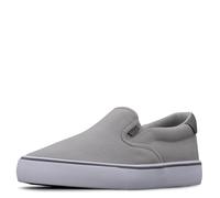 Lugz Men's Clipper Classic Slip-on Canvas Sneaker, Alloy/Charcoal/White/Grey, 9 UK